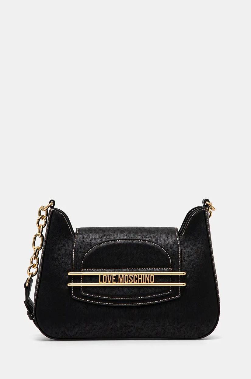 Love Moschino poseta culoarea negru, JC4373PP0L