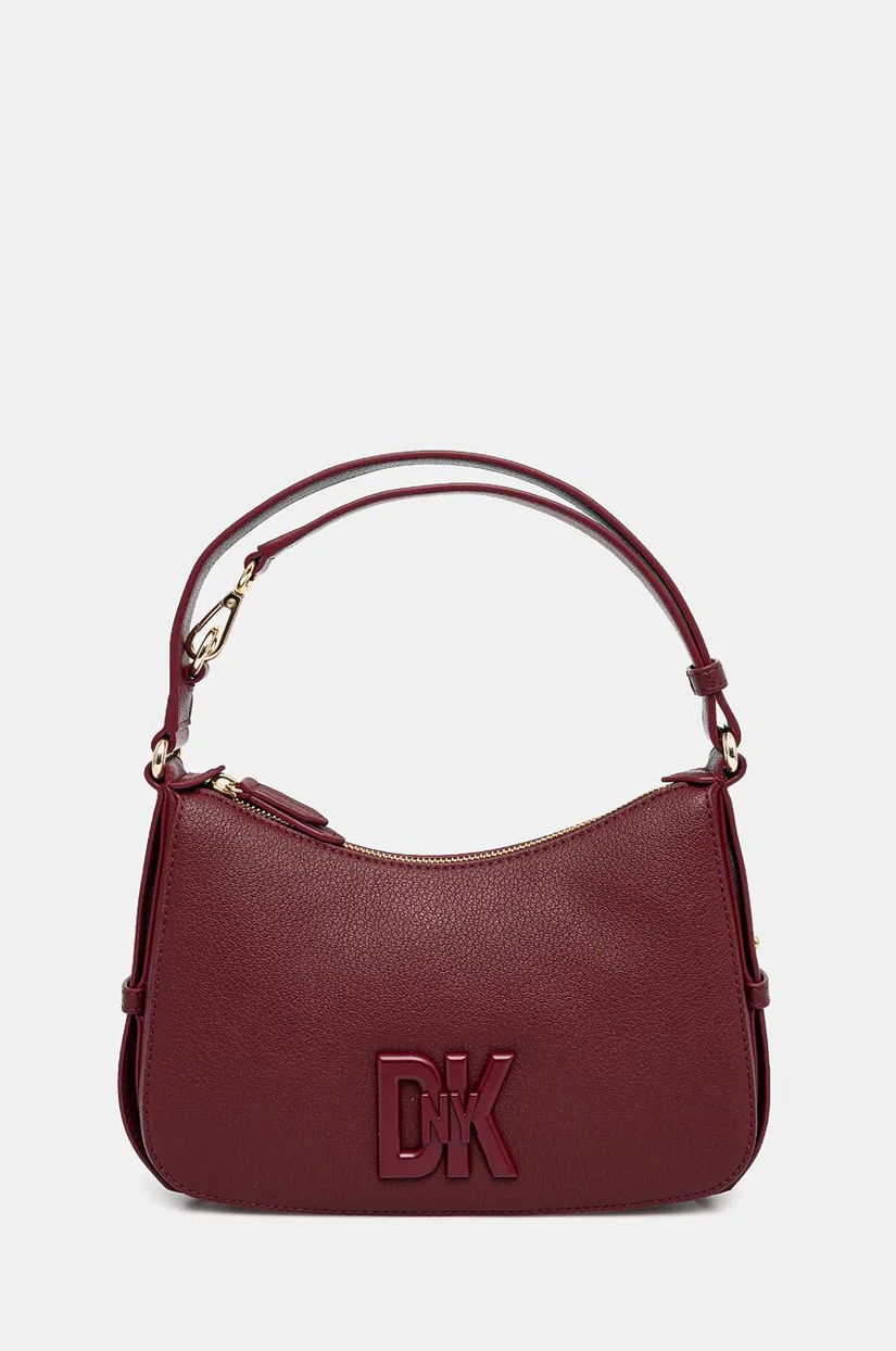 Dkny poseta de piele culoarea bordo, R433KF67