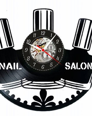 SALON MANICHIURA-ceas de perete (personalizabil)