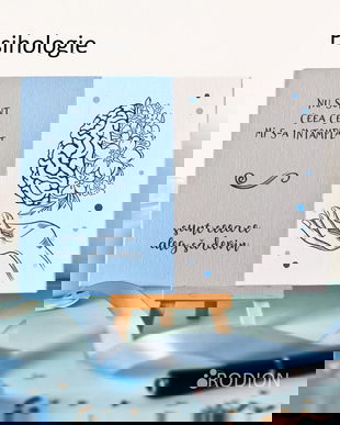 Placuta absolvire diploma psihlogie personalizata cu mesaj