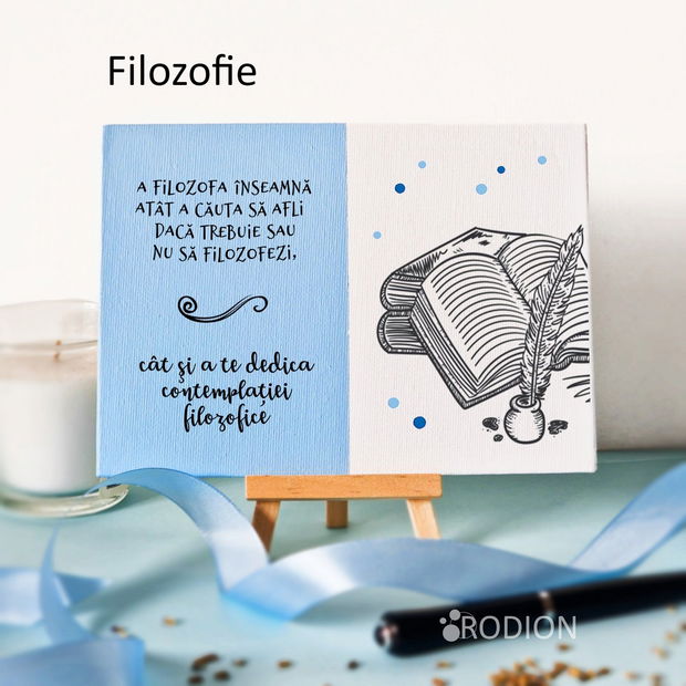 Placuta absolvire diploma filozofie personalizata cu mesaj