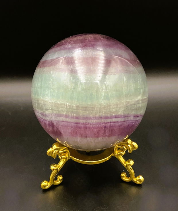 Fluorit Watermelon - sfera piatra semipretioasa