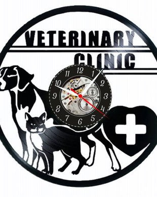CLINICA VETERINARA- ceas de perete