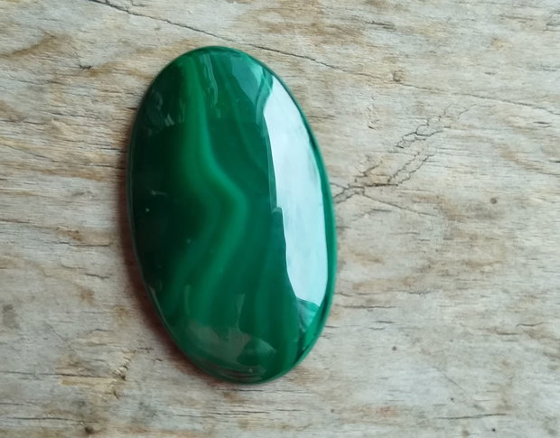 Cabochon malachit, 31x19 mm