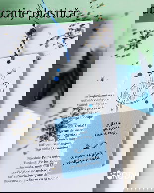 Semn de carte profesor materii desen personalizat cu mesaj