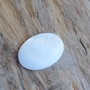 Cabochon sidef alb, 25x18 mm