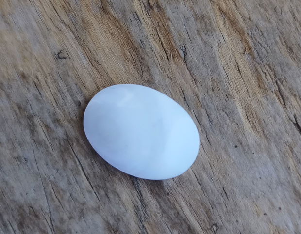 Cabochon sidef alb, 25x18 mm