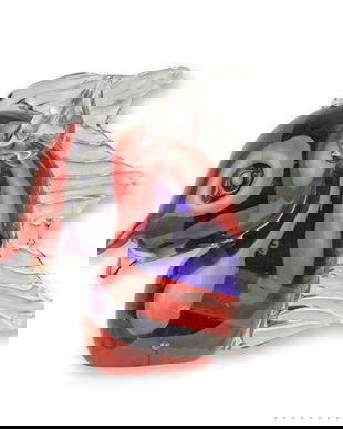 Cap de calut-figurina din sticla Murano