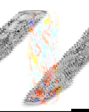 Vaza multicolora din sticla Murano