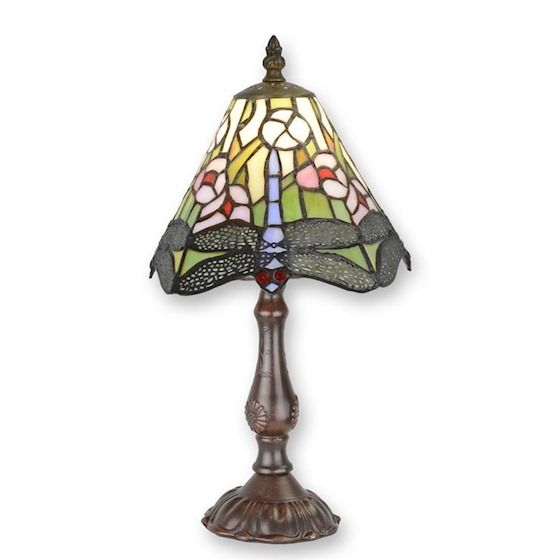 Lampa Tiffany decorata cu libelule