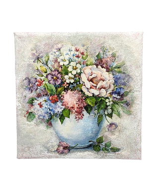 Tablou pe canvas, vaza cu flori, 4017
