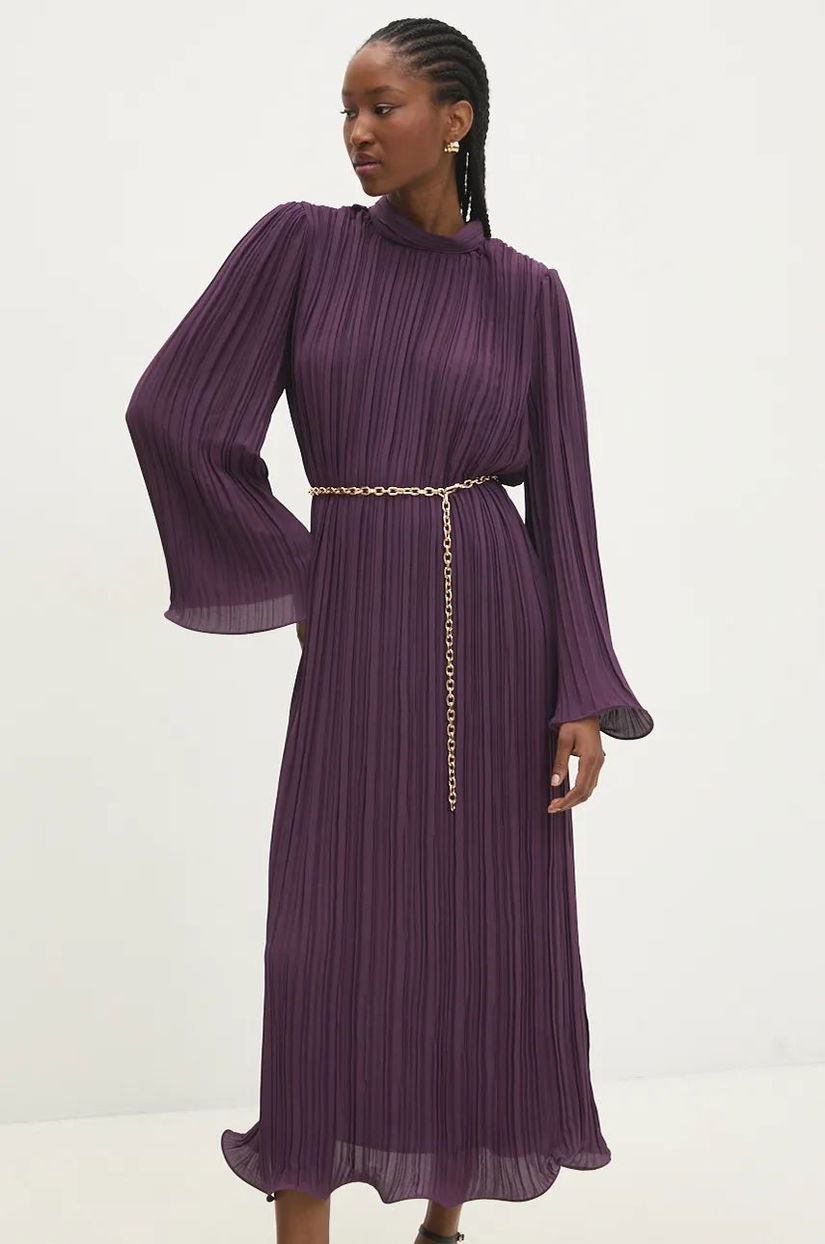 Answear Lab rochie culoarea violet, maxi, oversize