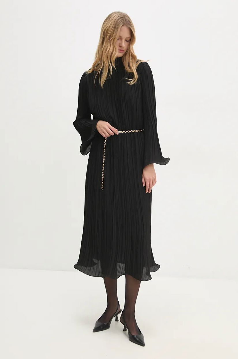 Answear Lab rochie culoarea negru, maxi, oversize