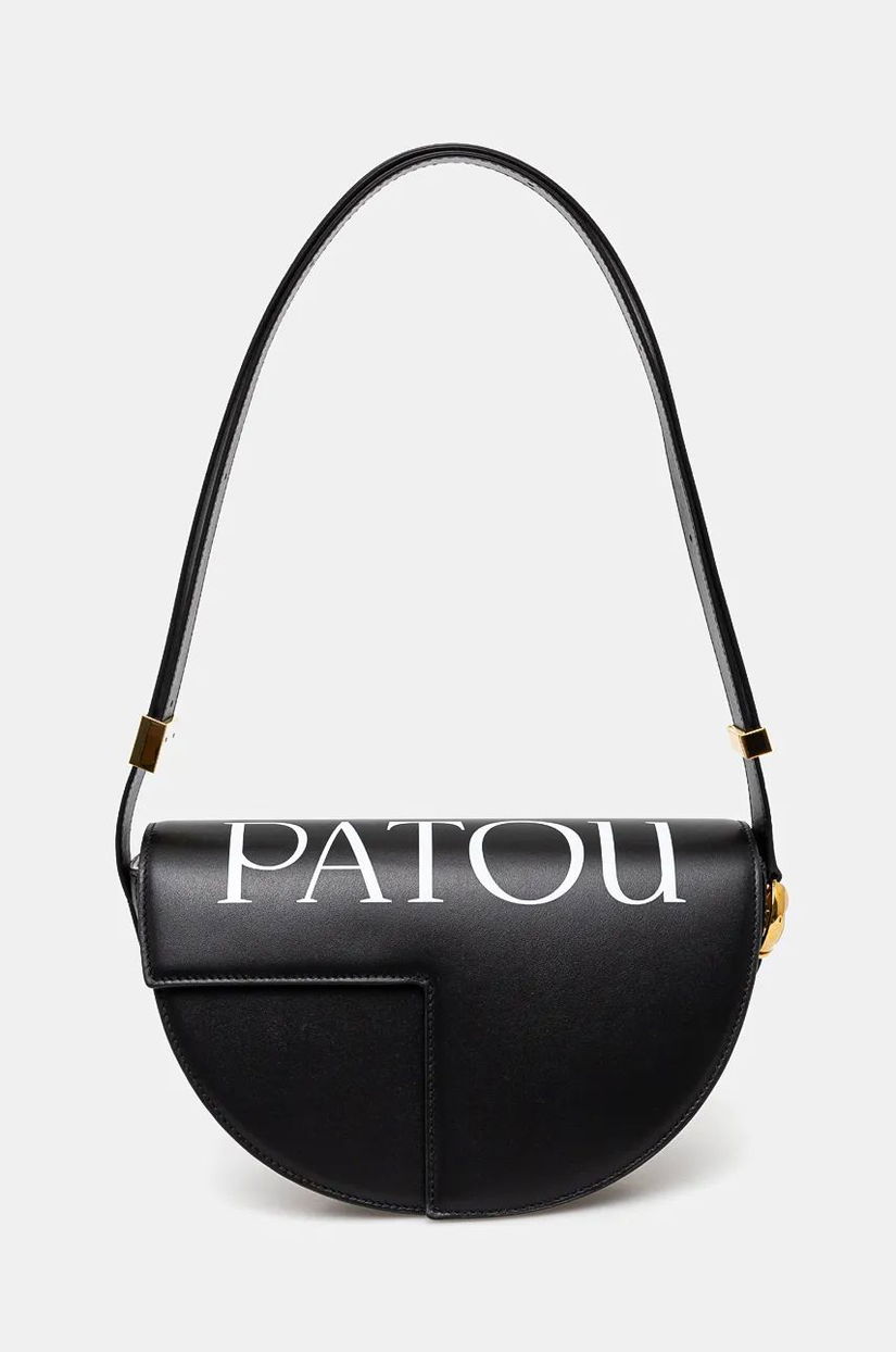 Patou poseta de piele culoarea negru, BA0015000