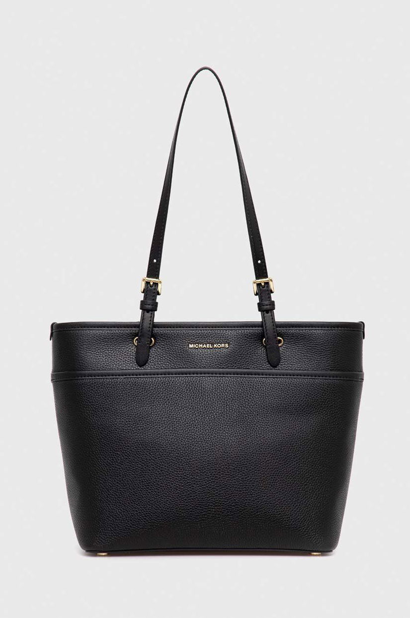 MICHAEL Michael Kors poseta de piele culoarea negru