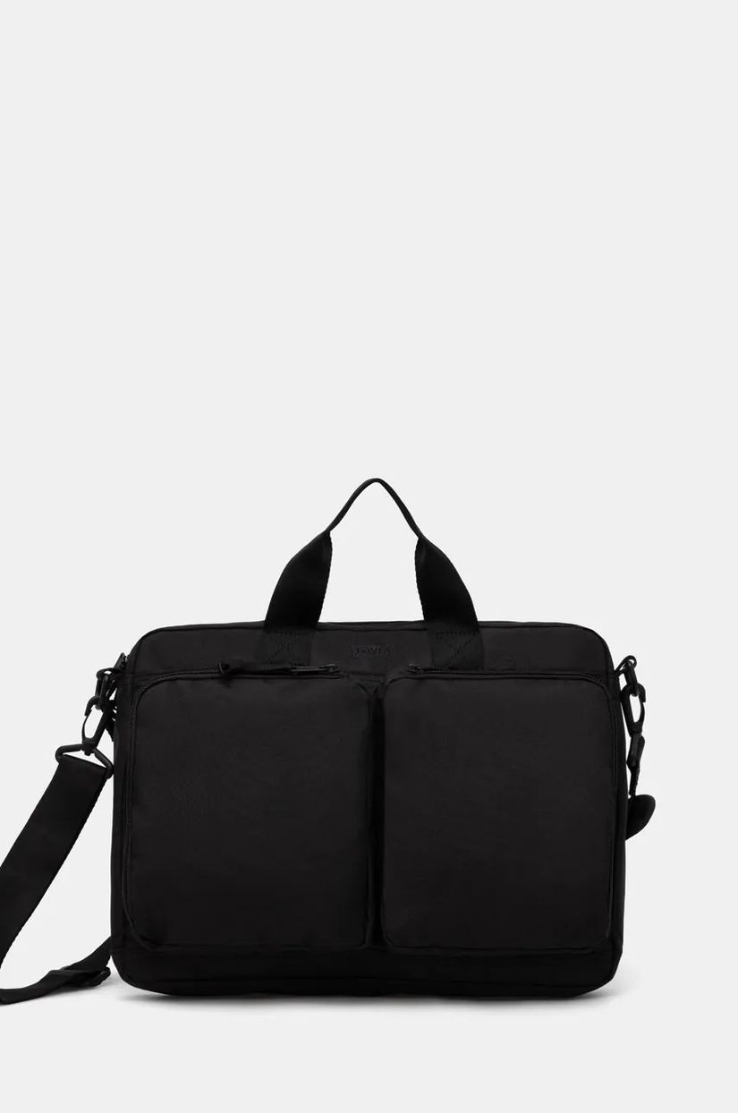 Levi's geanta laptop culoarea negru, 000A7-0000