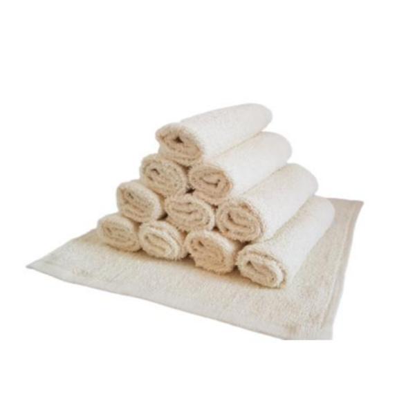 Set 10 prosoape pentru bucatarie, 30x30 cm, 100% bumbac, Crem