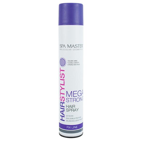 Spray Fixativ pentru Par - MegaStrong Hair Spray, Rosa Impex, 400 ml