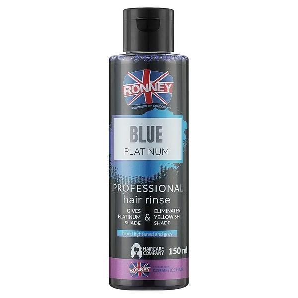 Solutie pentru nuantarea parului blond Blue Platinum Ronney, ce mentine si revitalizeaza culoarea parului 150 ml