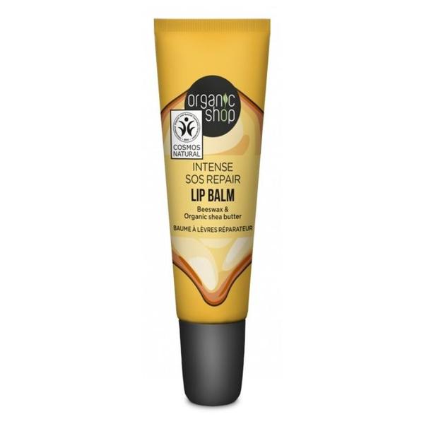 Balsam de Buze cu Unt de Shea si Ceara de Albine - Organic Shop Intense SOS Repair Lip Balm, 10 ml