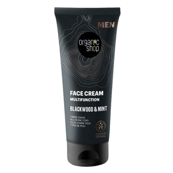 Crema Multifunctionala de Fata pentru Barbati - Organic Shop Men Multifunction Face Cream Blackwood&amp;Mint, 75 ml