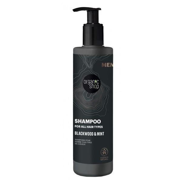 Sampon pentru Barbati, Toate Tipurile de Par - Organic Shop Men Blackwood &amp; Mint Shampoo For All Hair Types, 280 ml