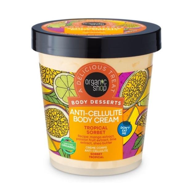 Crema de Corp Delicioasa, Anticelulitica - Organic Shop Body Desserts Anti-Cellulite Body Cream Tropical Sorbet, 450 ml