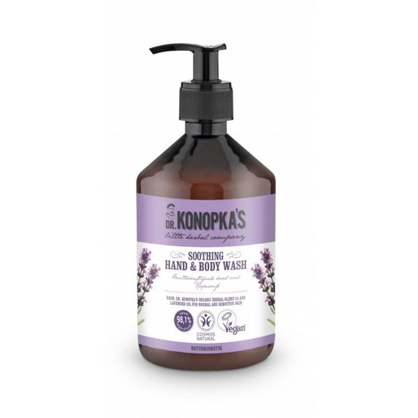 Sapun Lichid pentru Maini si Corp cu Lavanda Dr. Konopka&#039;s, 500 ml