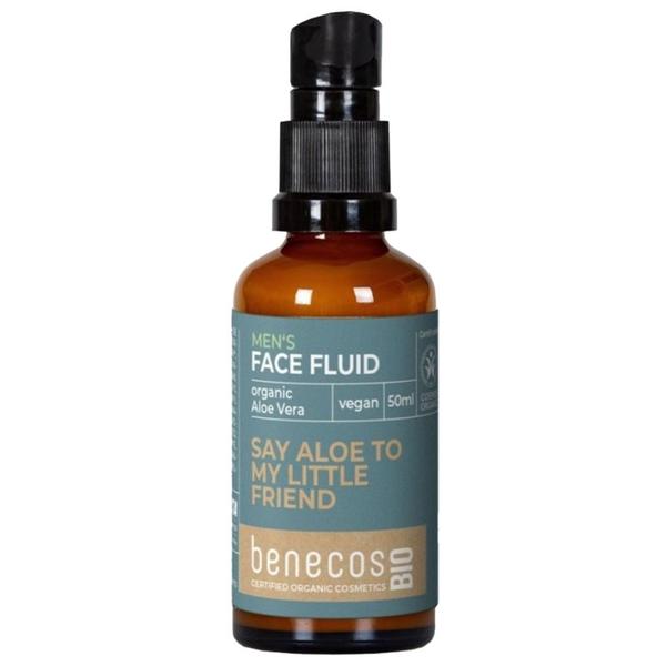 Fluid Facial pentru Barbati - Benecos Bio Say Aloe To My Little Friend Face Fluid, 50 ml