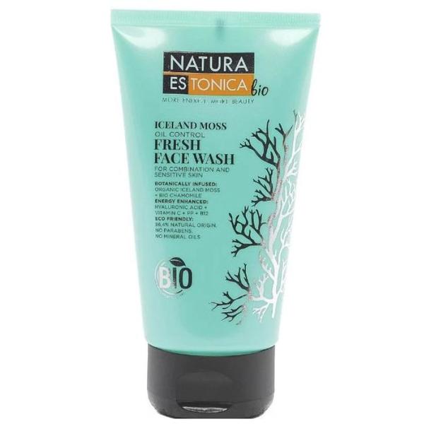 Gel de Spalare pentru Ten Mix sau Sensibil - Natura Estonica Iceland Moss Oil Control Fresh Face Wash, 150 ml