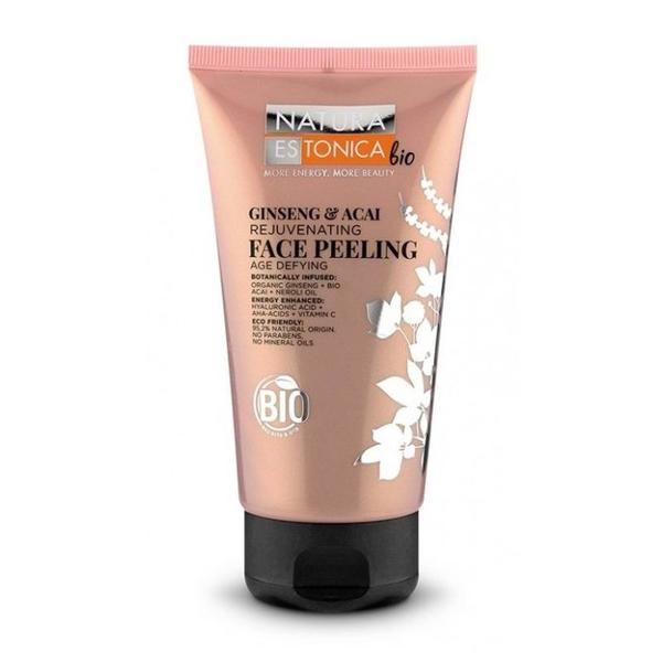 Peeling Rejuvenant pentru Ten Matur si Sensibil - Natura Estonica Ginseng &amp; Acai Rejuvenating Face Peeling, 150 ml