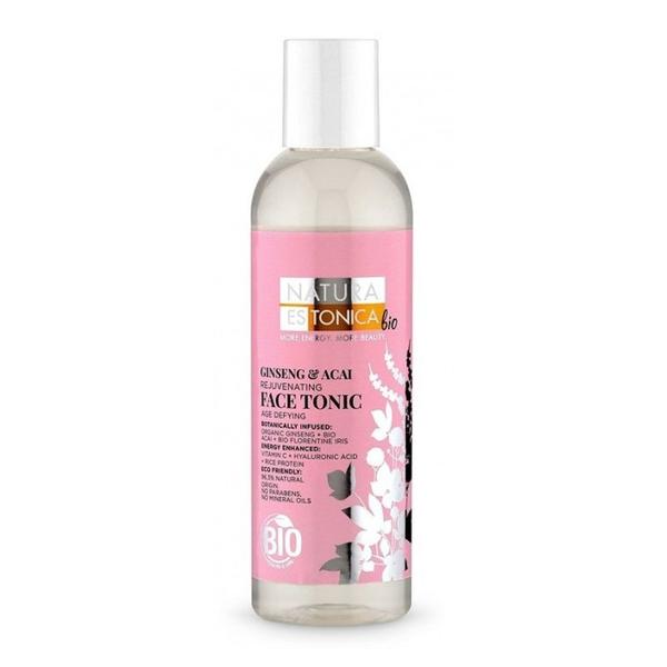 Lotiune Tonica Rejuvenanta pentru Ten Matur si Sensibil - Natura Estonica Ginseng &amp; Acai Rejuvenating Face Tonic, 200 ml