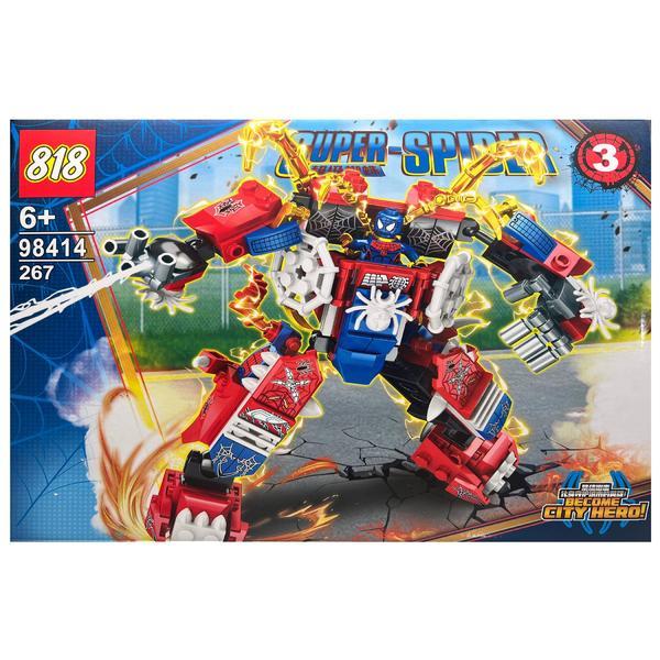 Set de constructie Super Spiderman- Eroii Orasului, Spider Mecha 267 piese