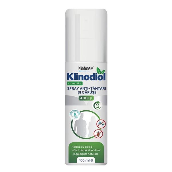 Spray Anti-Tantari si Capuse cu Eucalipt pentru Adulti - Klintensiv Klinodiol Spray, 100 ml