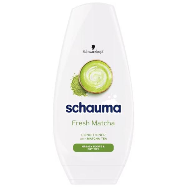 Balsam Fortifiant cu Ceai Matcha pentru Radacini Grase si Varfuri Uscate - Schwarzkopf Schauma Fresh Matcha Conditioner for Greasy Roots &amp; Dry Tips, 250 ml