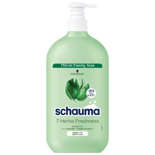 Sampon cu 7 Plante pentru Par Normal Spre Gras - Schwarzkopf Schauma 7 Herbs Shampoo for Normal to Greasy Hair, 750 ml