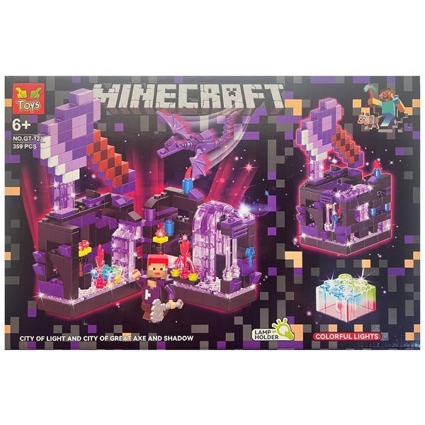 Set de constructie Minecraft City of Light, City of Great Axe and Shadow, 359 piese tip lego