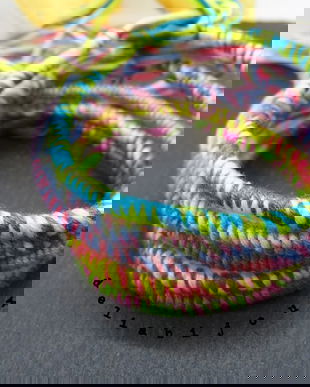 Set bratari handmade unicat -rasucite din ata bumbac (cod1080)