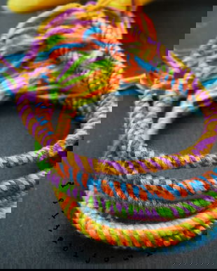 Set bratari handmade unicat -rasucite din ata bumbac (cod1081)