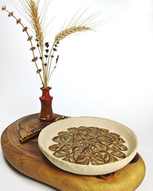 Farfurioara Leafy din ceramica