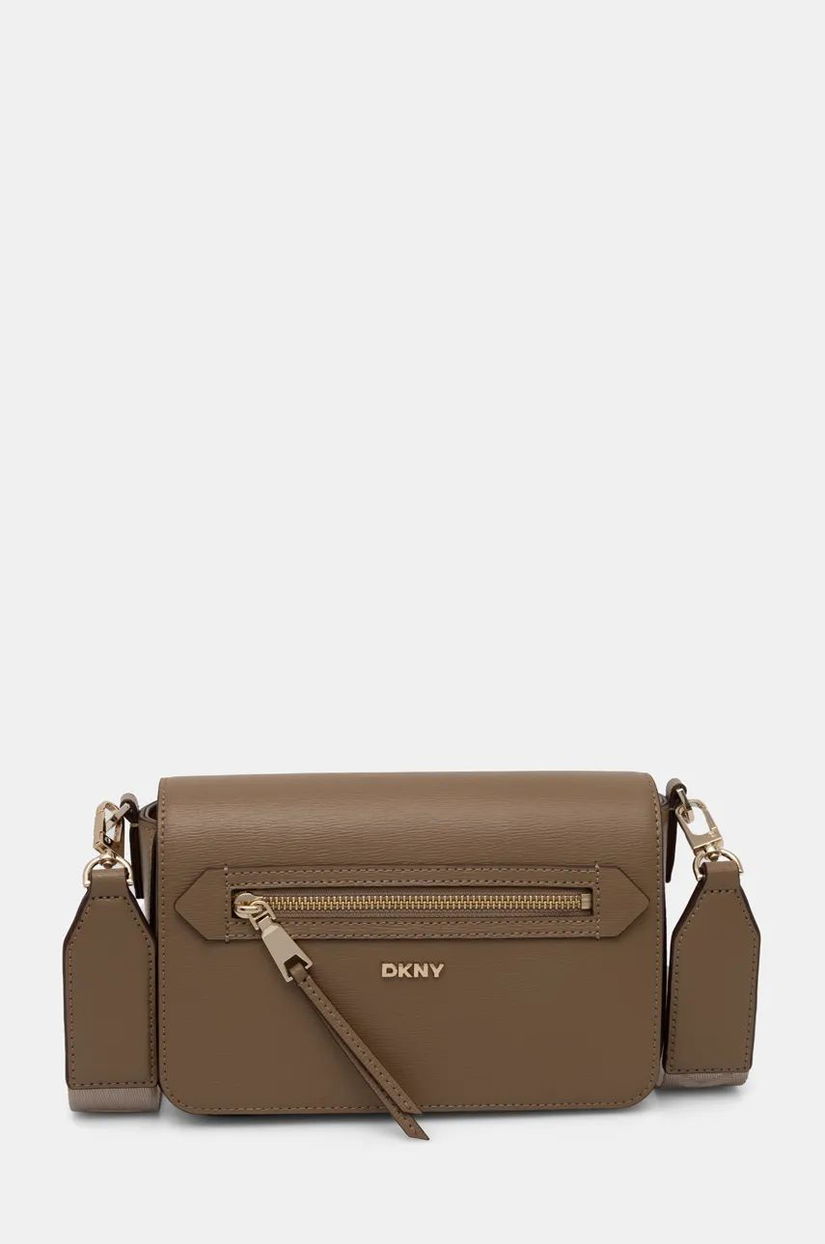 Dkny poseta de piele culoarea maro, R42E3E21