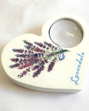 Suport lumanare cu lavanda 46967