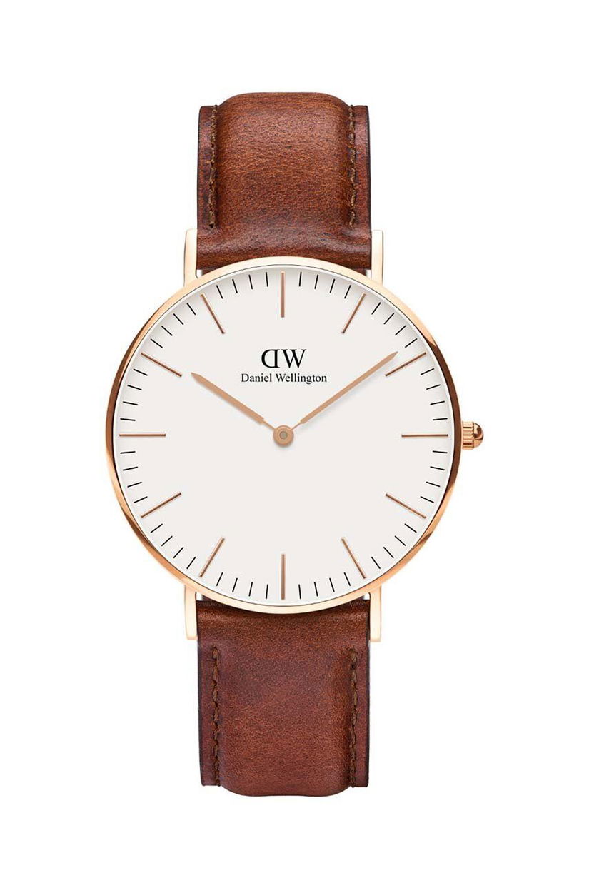 Daniel Wellington ceas Classic 36 St Mawes culoarea maro