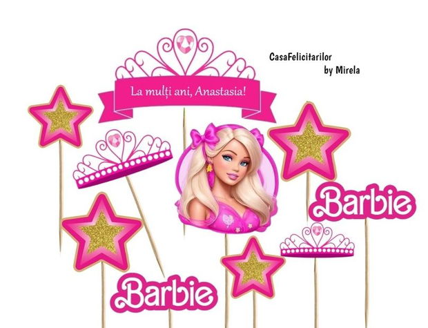 Toppere tort Barbie