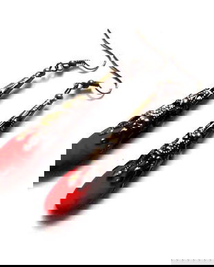 cercei howlite rosu 46749