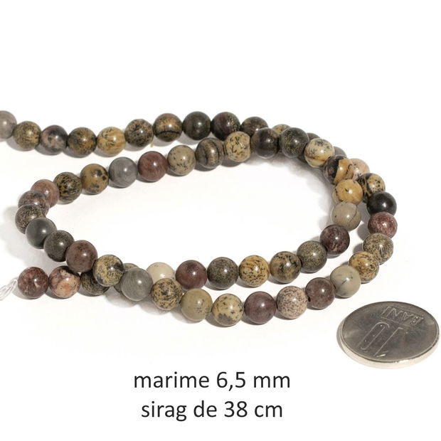 Sirag Jasper Brecciat, 6,5 mm, CD-282