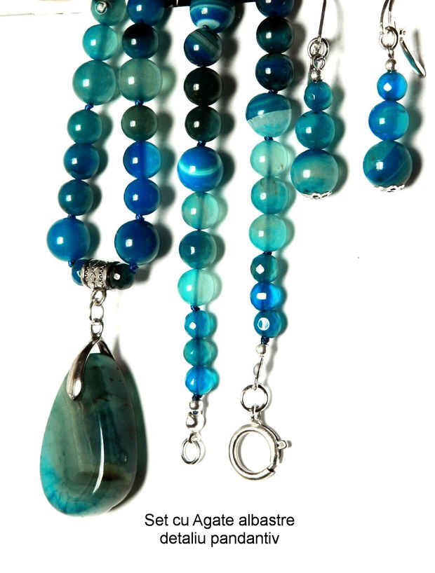 Set Agate albastre (006)