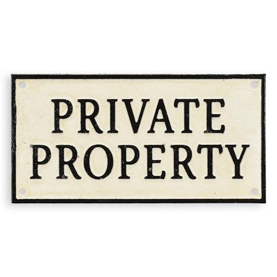 Placheta decorativa "Proprietate Privata"