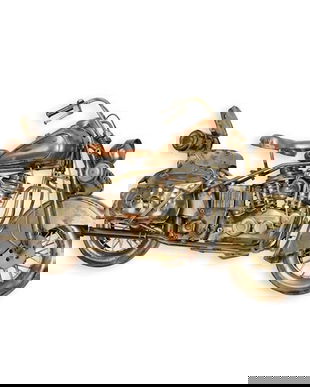 Model motocicleta bronz