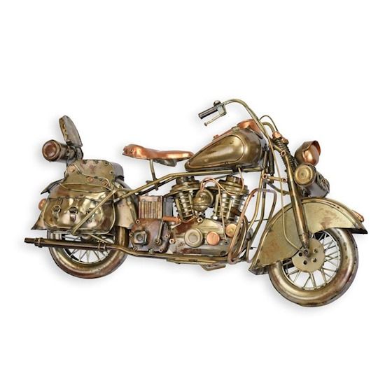 Model motocicleta bronz